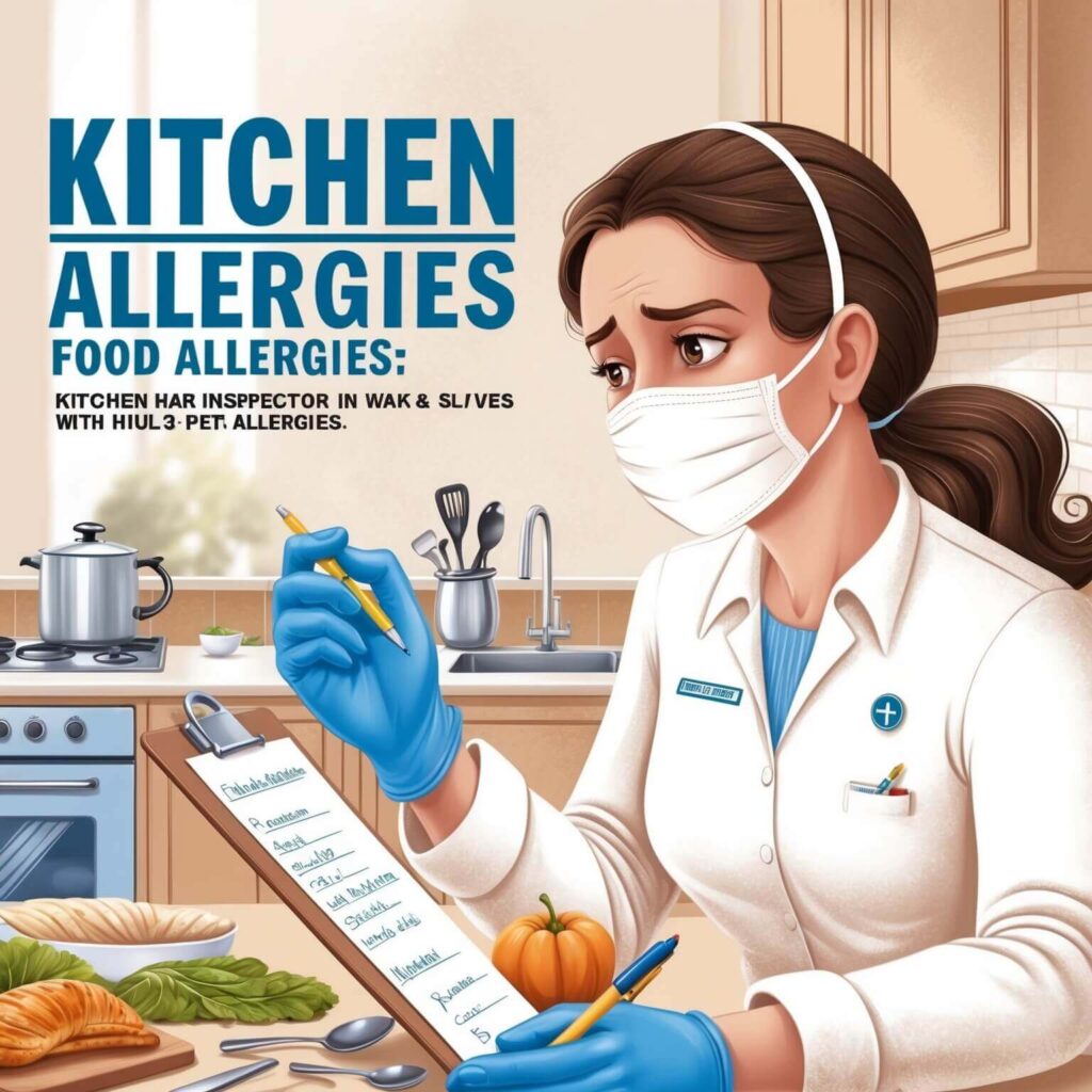 food allergy in kitchen