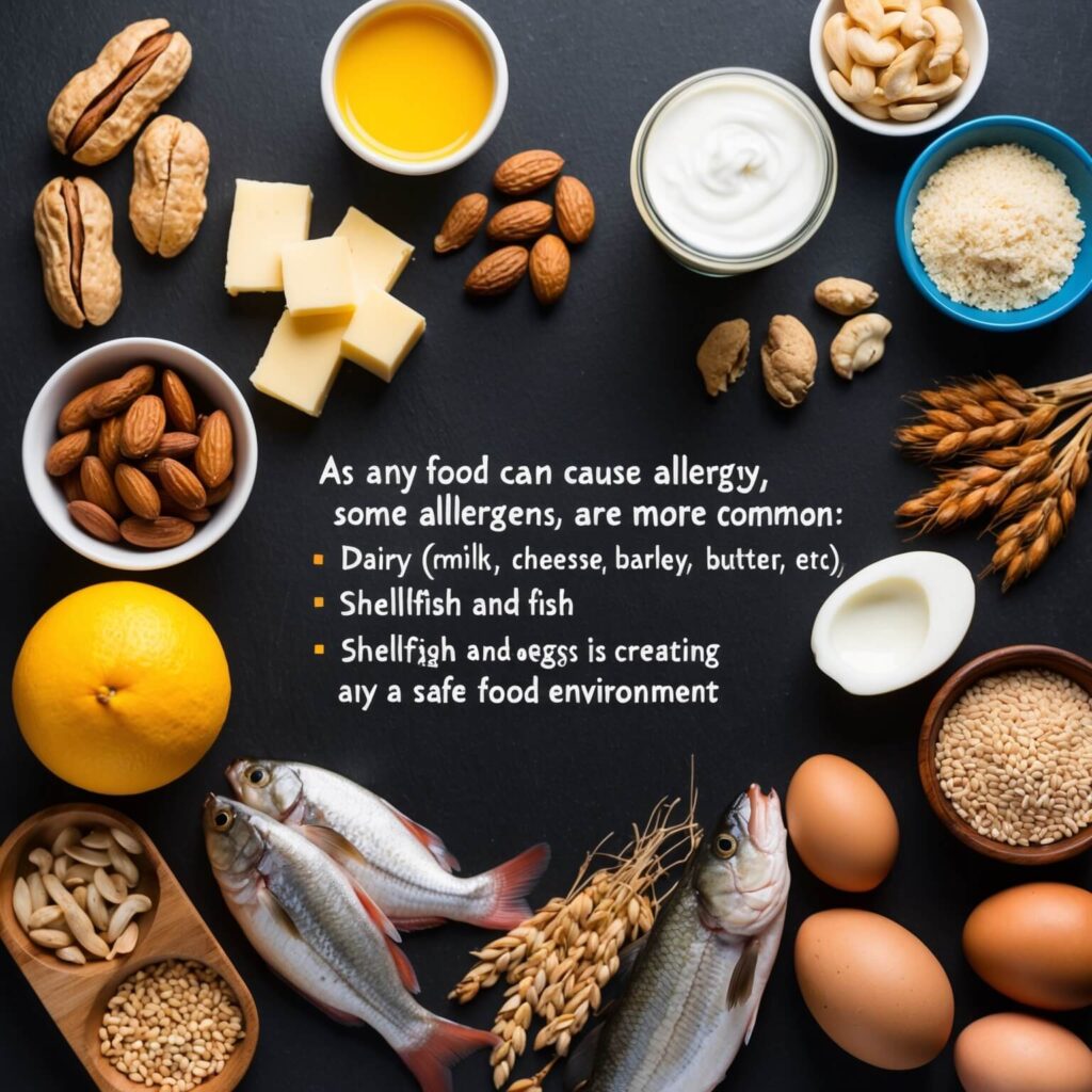 Common kitchen food Allergens